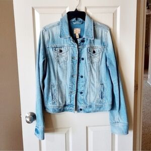 Vintage 90's Abercrombie & Fitch Women's Trucker Denim Jacket SZ L